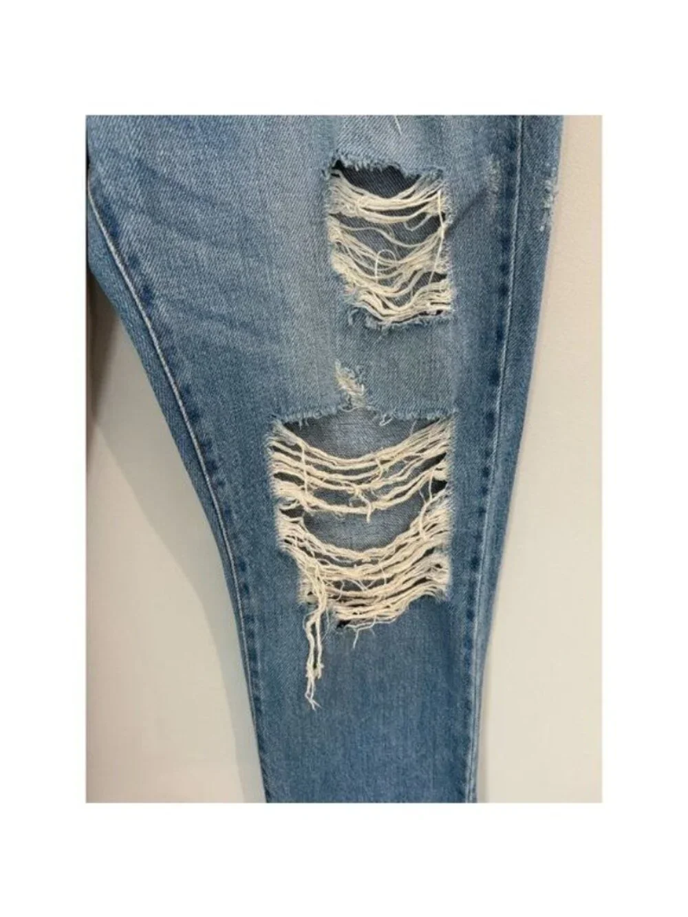Kancan Signature Ultra High Rise 90s Cropped Straight Jeans Blue Size 28
